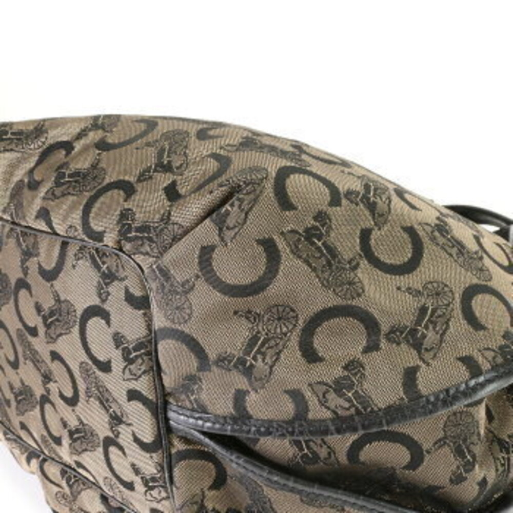 Celine Shoulder Handbag Tote Bag Canvas Sulky Leather Bittersweet - Picture 10 of 13